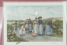 Load image into Gallery viewer, &quot;Berry Pickers&quot; By Jennie Brownscombe – Framed Print - 44  x 34
