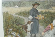 Load image into Gallery viewer, &quot;Berry Pickers&quot; By Jennie Brownscombe – Framed Print - 44  x 34
