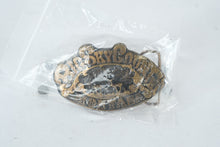 Load image into Gallery viewer, “Big Sky Country Montana” Brass Belt Buckle – Western Deer &amp; Mountain Design
