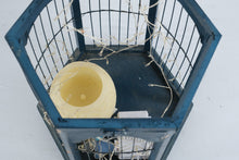 Load image into Gallery viewer, Blue Wood Metal Birdcage Lantern Candle Holder 21 Inch Decorative Cage
