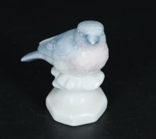 Load image into Gallery viewer, Vintage Savaria Porzellan Bird Figurine – Western Germany Blue &amp; Pink Songbird on Pedestal
