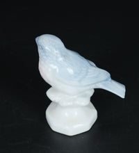 Load image into Gallery viewer, Vintage Savaria Porzellan Bird Figurine – Western Germany Blue &amp; Pink Songbird on Pedestal
