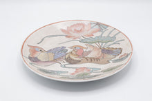 Load image into Gallery viewer, Chinese Macau Hand Painted Phoenix Birds Lotus Porcelain Charger Plate 10 Inch
