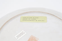 Load image into Gallery viewer, Chinese Macau Hand Painted Phoenix Birds Lotus Porcelain Charger Plate 10 Inch
