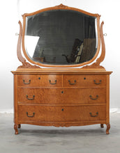 Load image into Gallery viewer, Bird&#39;s Eye Maple Dresser and Mirror
