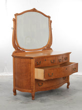 Load image into Gallery viewer, Bird&#39;s Eye Maple Dresser and Mirror
