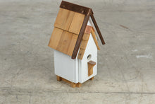 Load image into Gallery viewer, Cedar Wood Birdhouse Copper Roof Accents 18 Inch Outdoor Garden Decor
