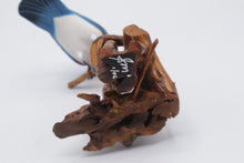 Load image into Gallery viewer, Hand Carved Eastern Bluebird Wood Sculpture Signed Folk Art Bird
