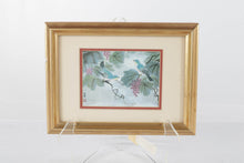 Load image into Gallery viewer, Anton Wang Watercolor Pair Birds Butterfly Iris Signed Numbered Framed Art 8 x 11

