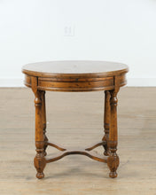 Load image into Gallery viewer, Drexel Bishopgate English Tudor Style Oval Side Table with Pull-Out Tray
