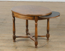 Load image into Gallery viewer, Drexel Bishopgate English Tudor Style Oval Side Table with Pull-Out Tray
