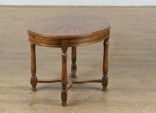 Load image into Gallery viewer, Drexel Bishopgate English Tudor Style Oval Side Table with Pull-Out Tray
