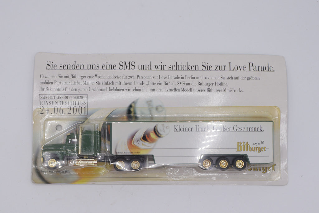 Bitburger Mini Truck (1:87 Scale, Love Parade 2001 Promo, Ford Licensed)