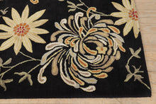 Load image into Gallery viewer, Black Blossoms Rug - 5 x 7.6
