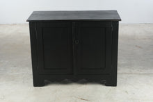 Load image into Gallery viewer, Black Painted Wood Two Door Cabinet Console Storage Cupboard
