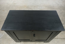Load image into Gallery viewer, Black Painted Wood Two Door Cabinet Console Storage Cupboard

