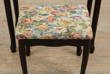Load image into Gallery viewer, Black Cherry Finish Vanity Table with Mirror and Upholstered Bench
