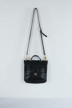 Load image into Gallery viewer, Coach Willis Vintage Black Leather Crossbody Bag USA Made Turn Lock - Online Only
