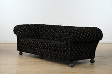 Load image into Gallery viewer, Black Diamond Chesterfield Style Couch
