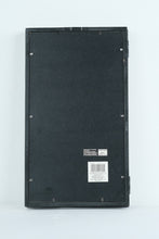 Load image into Gallery viewer, Black Wall-Mounted Glass Door Display Cabinet with Slotted Interior
