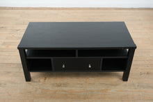 Load image into Gallery viewer, Black Media &amp; Entertainment Cabinet with Drawer Storage
