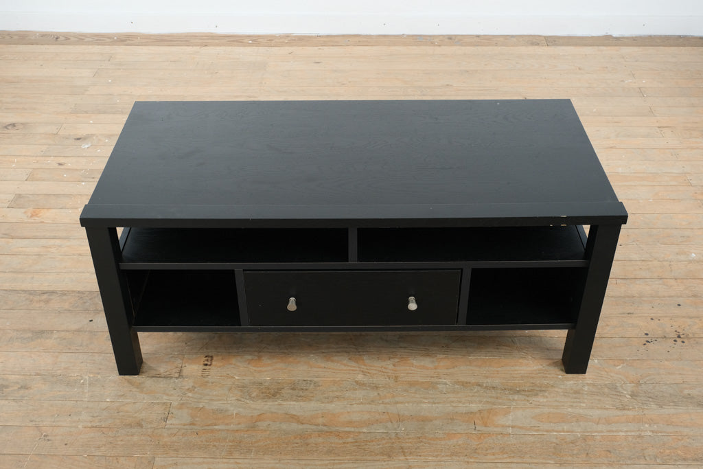Black Media & Entertainment Cabinet with Drawer Storage