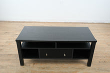 Load image into Gallery viewer, Black Media &amp; Entertainment Cabinet with Drawer Storage
