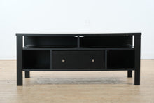 Load image into Gallery viewer, Black Media &amp; Entertainment Cabinet with Drawer Storage
