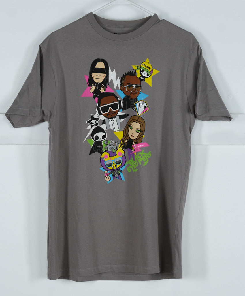 Tokidoki x Black Eyed Peas x Adidas Graphic T-Shirt – Grey – Men’s Medium – Vintage Streetwear
