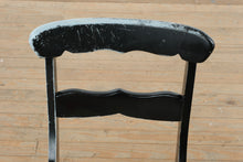 Load image into Gallery viewer, Black Farm House Wooden Chair with Floral Tapestry Fabric
