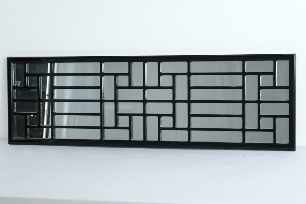 Black Geometric Mirror – 48