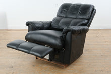 Load image into Gallery viewer, La-Z-Boy Black Leather Rocker Recliner Chair with Manual Lever
