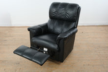 Load image into Gallery viewer, La-Z-Boy Black Leather Rocker Recliner Chair with Manual Lever
