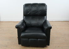 Load image into Gallery viewer, La-Z-Boy Black Leather Rocker Recliner Chair with Manual Lever
