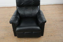 Load image into Gallery viewer, La-Z-Boy Black Leather Rocker Recliner Chair with Manual Lever
