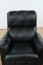 Load image into Gallery viewer, La-Z-Boy Black Leather Rocker Recliner Chair with Manual Lever
