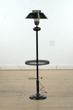 Load image into Gallery viewer, Black Tell City Tole Floor Lamp
