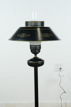 Load image into Gallery viewer, Black Tell City Tole Floor Lamp
