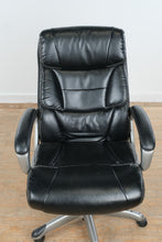 Load image into Gallery viewer, High Back Executive Office Chair Black Faux Leather Swivel Rolling Chair
