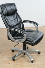Load image into Gallery viewer, High Back Executive Office Chair Black Faux Leather Swivel Rolling Chair
