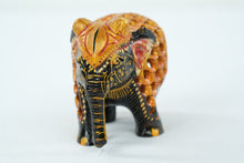 Load image into Gallery viewer, Hand Painted Wooden Carved Elephant - Black
