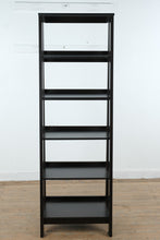 Load image into Gallery viewer, Modern Espresso Ladder Bookcase Shelf Unit
