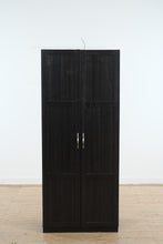 Load image into Gallery viewer, Sauder Storage Cabinet Model 419496 71 Inch Tall Black Finish
