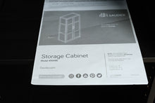 Load image into Gallery viewer, Sauder Storage Cabinet Model 419496 71 Inch Tall Black Finish
