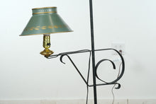 Load image into Gallery viewer, Black Wrought Iron Height Adjustable Toll Floor Lamp
