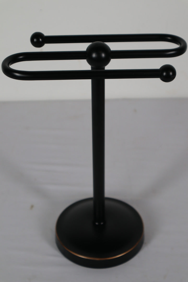 Black Finger Towel Holder