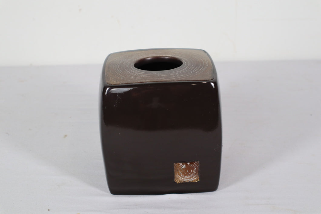 Black & Gold Tissue Box Cover