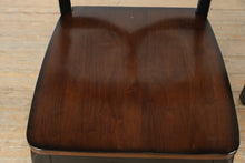 Load image into Gallery viewer, Pier 1 Marchella Dining Chairs (Set of 2, Black &amp; Brown Solid Wood, Crossback Design)
