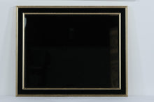 Load image into Gallery viewer, Modern Black and Gold Wall Mirror – 27.5” x 34” – Contemporary Beveled Frame Accent Mirror
