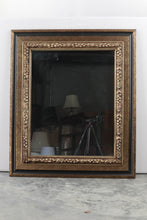 Load image into Gallery viewer, Black and Speckled Gold Framed Mirror - Turner - 23 x 27
